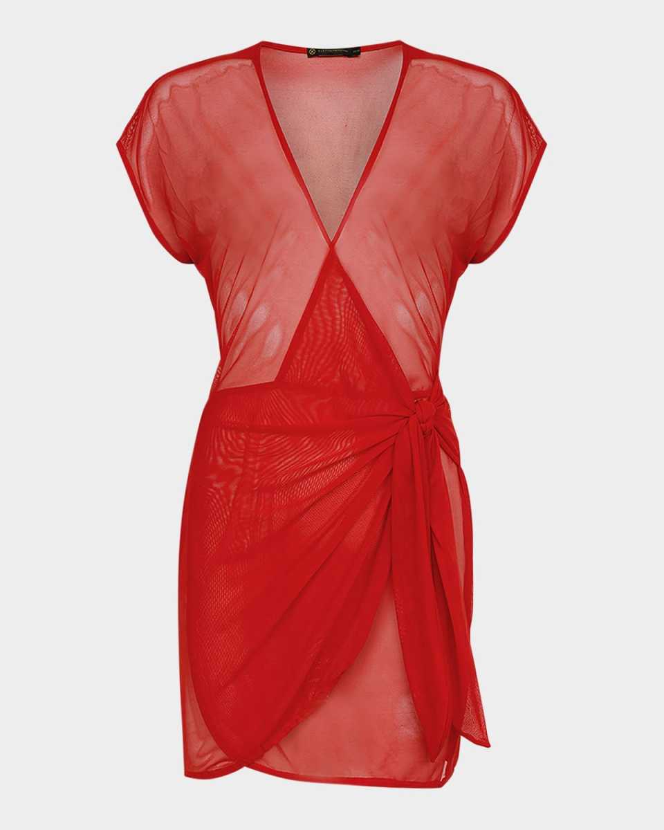 Solid Emily Short Coverup